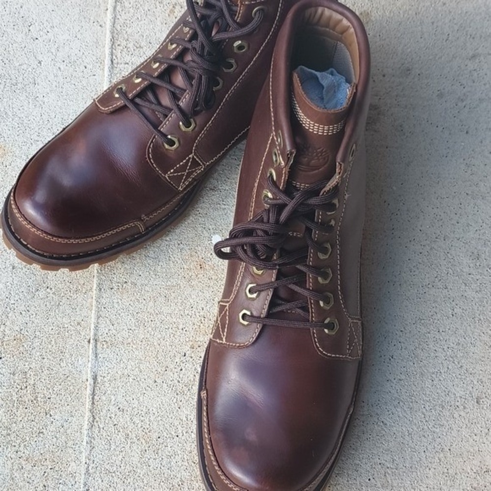 Timberland Men's Earthkeepers 6" Lace-Up Brown Leather Boots Sz 11 Outdoor Work - Picture 2 of 16